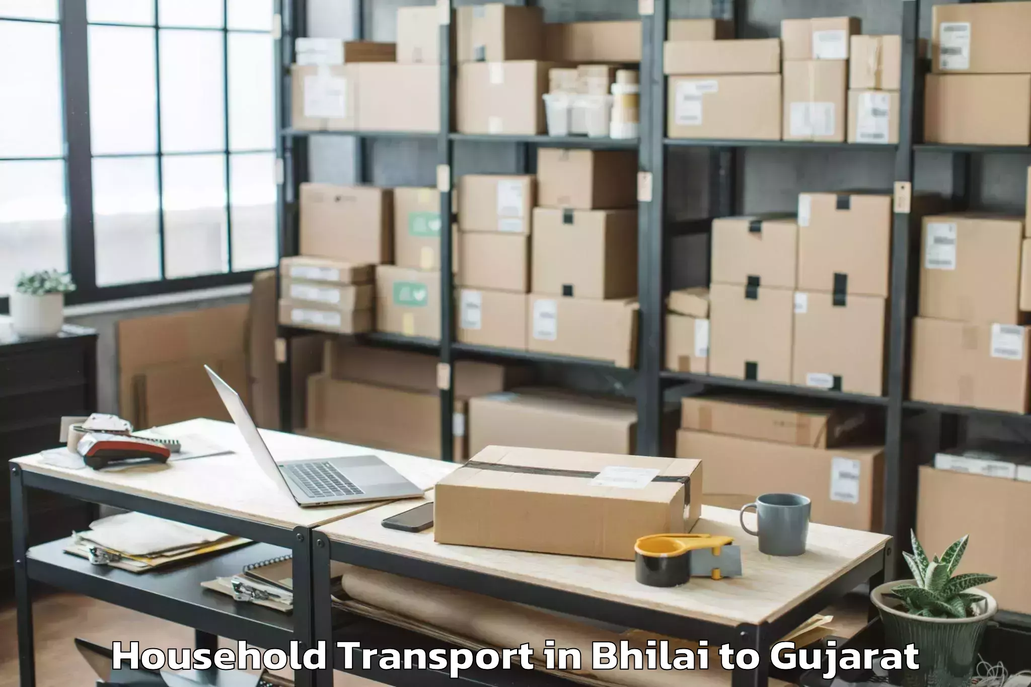 Book Your Bhilai to Okha Household Transport Today